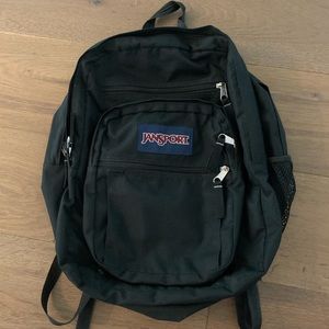 Black Full Sized Jansport Backpack
